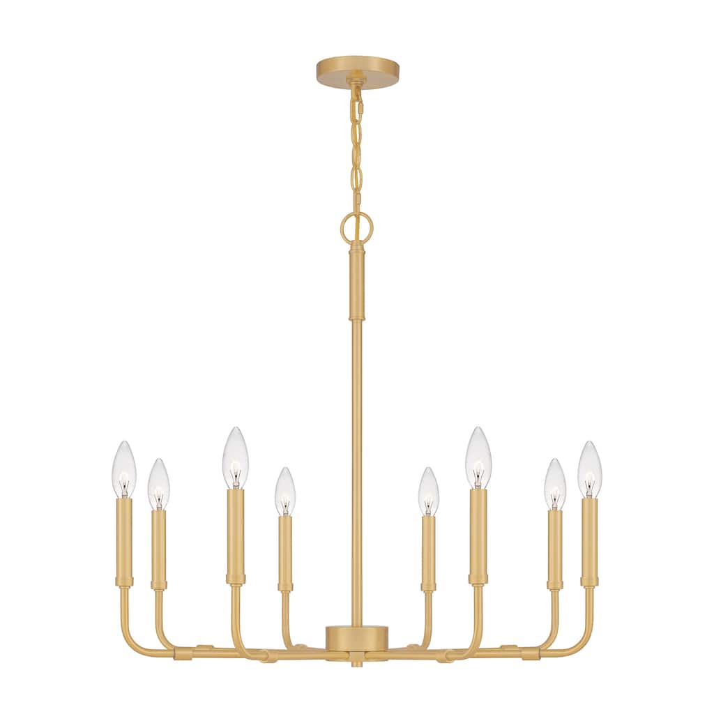 Quoizel Abner Steel 8-light Chandelier