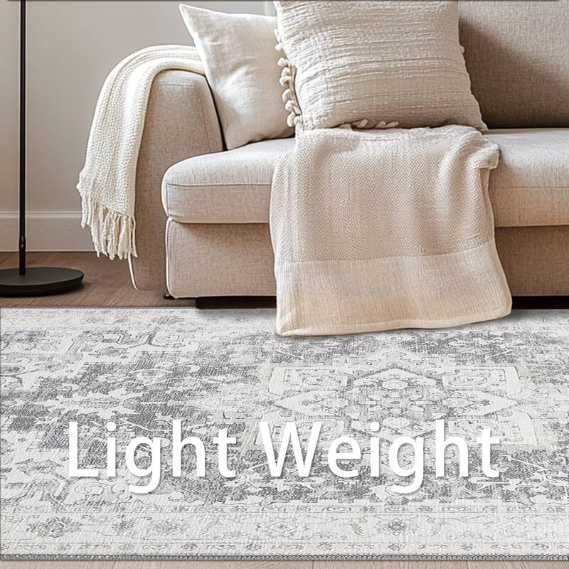 Mcow Serenity Collection Machine Washable Non-Slip Area Rug