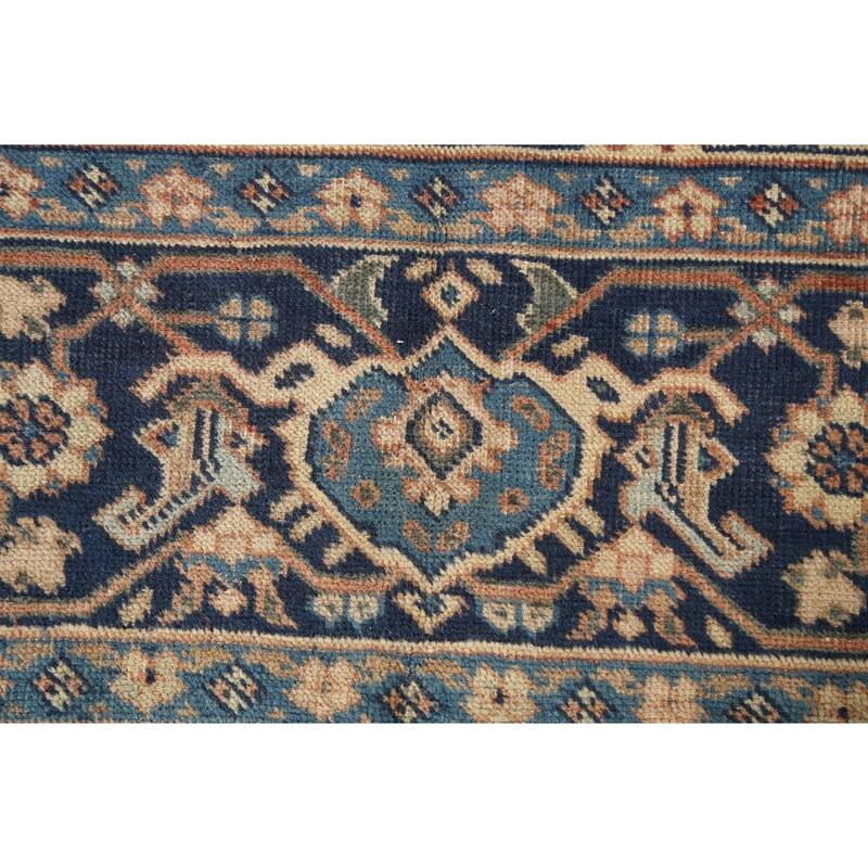 Pre-1900 Vegetable Dye Sultanabad Persian Wool Area Rug Hand-knotted - 9'3" x 12'5"