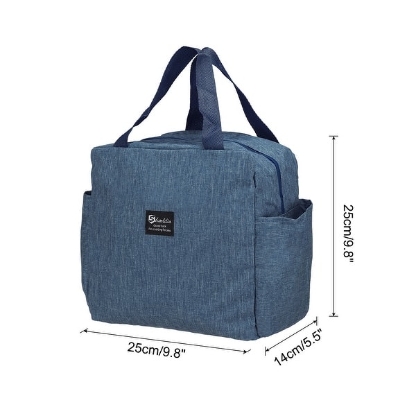 dimension image slide 0 of 4, Lunch Box for Women/Men, Insulated Cooler Lunch Bag, 9.8x5.5x9.8 Inch