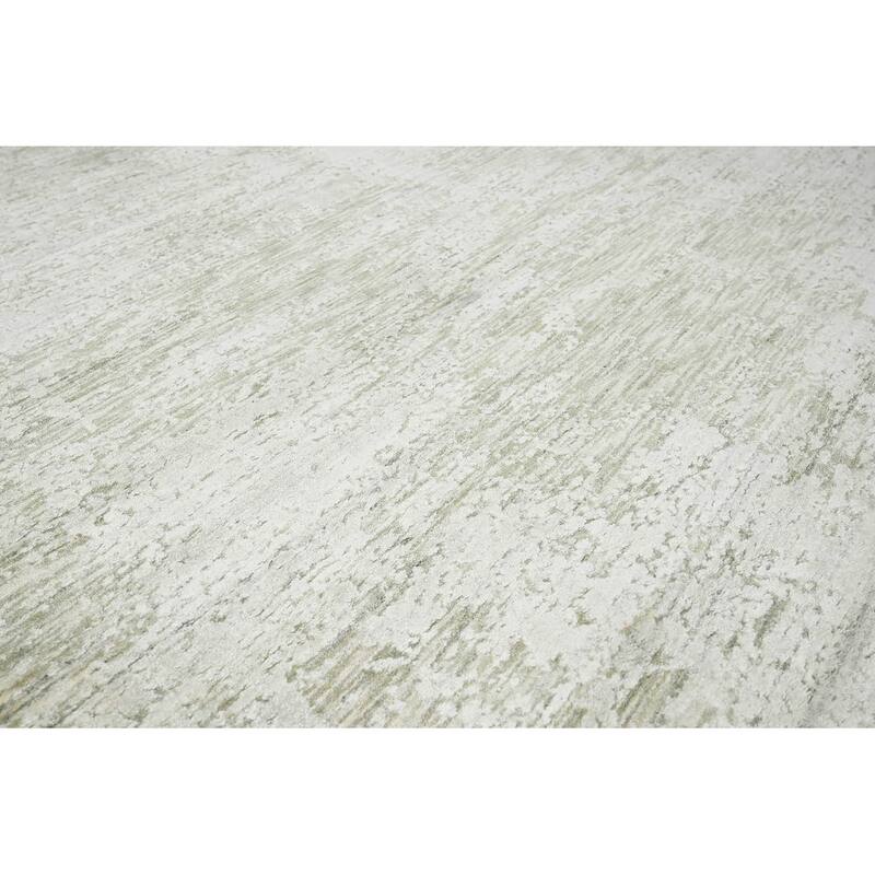 Hand Knotted 100% Wool Modern & Contemporary Oriental Area Rug Gray