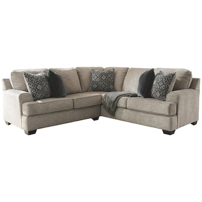 Signature Design by Ashley Bovarian Beige and Grey 2-Piece Sectional Sofa