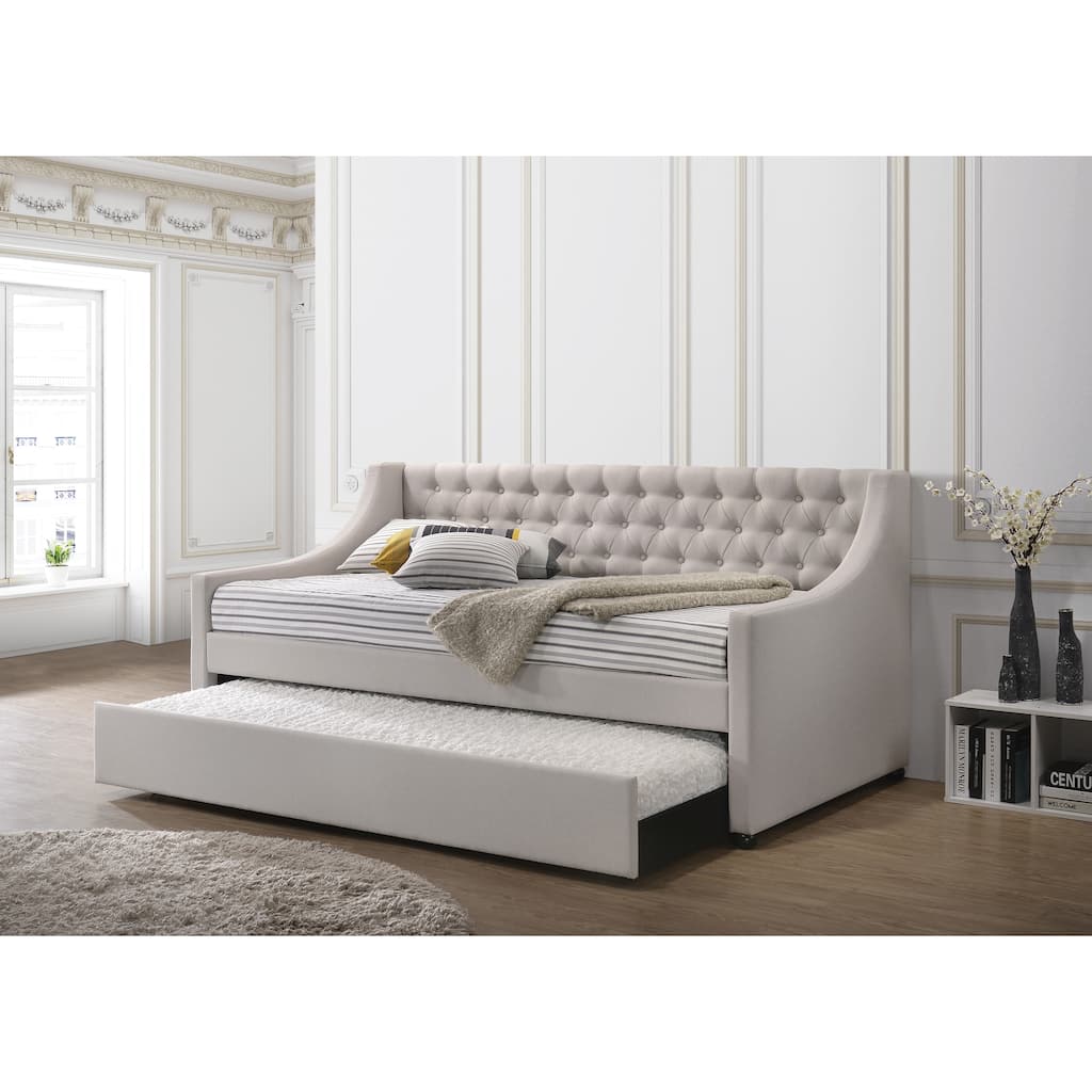 Capitola Fog Upholstered Daybed with Casters