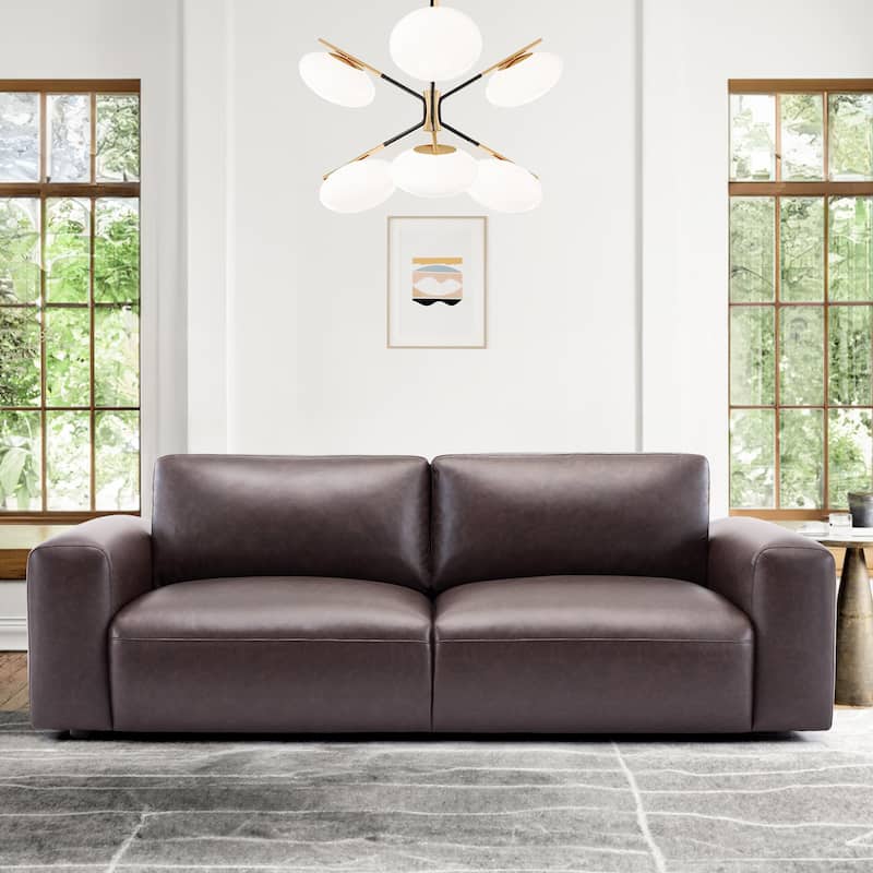 Oversized 3-Seater Sofa-Extra Deep Seats Wide Arms for Living Room, Apartment