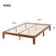 preview thumbnail 52 of 93, 12" Classic Solid Wood Platform Bed Frame
