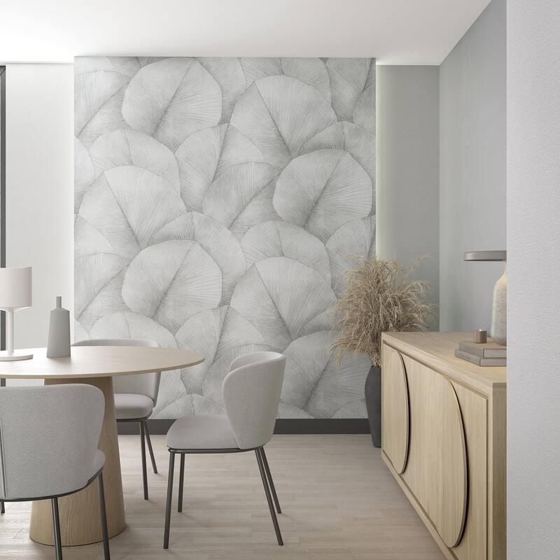 Galerie Wallcoverings Kumano Repeatable Palm Leaf 4-Panel Wall Mural Vinyl on Non-woven Matte Finish