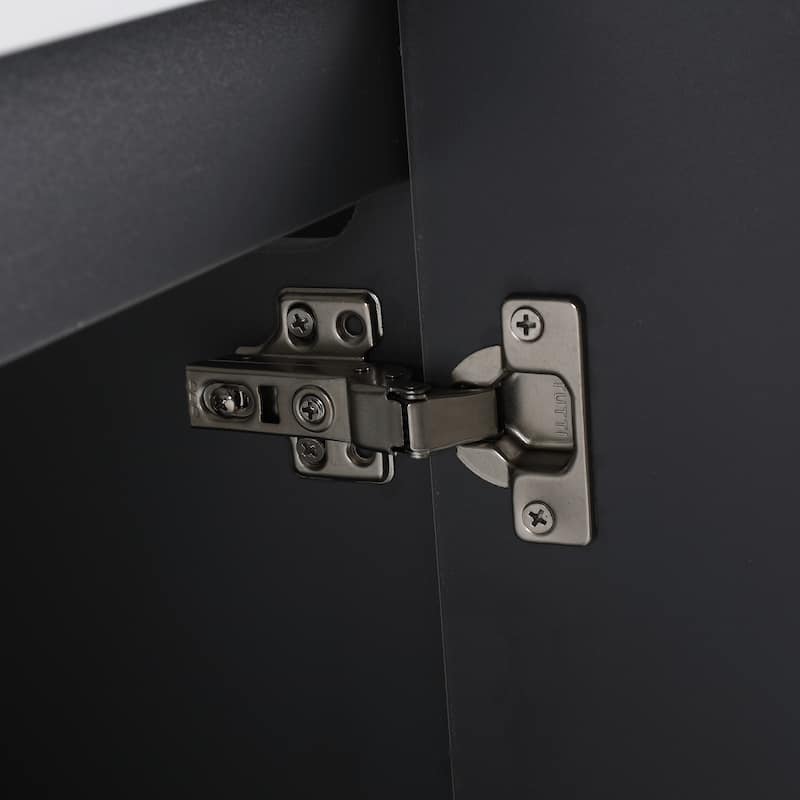 Modern 48 Inch Wall Mounted Bathroom Vanity Base with Soft-Close Doors, Cabinet Only without Sink