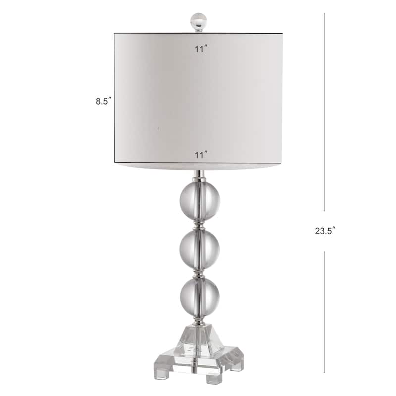 SAFAVIEH Lighting Lizette 24-inch Crystal Table Lamp (Set of 2) - 11"x11"x23.5" - 11Wx11Dx24H