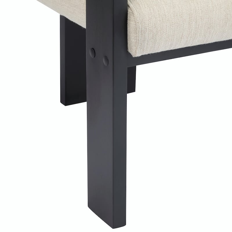 2-Pack Dining Chairs - Fabric with Pillow Back, Solid Wood Frame