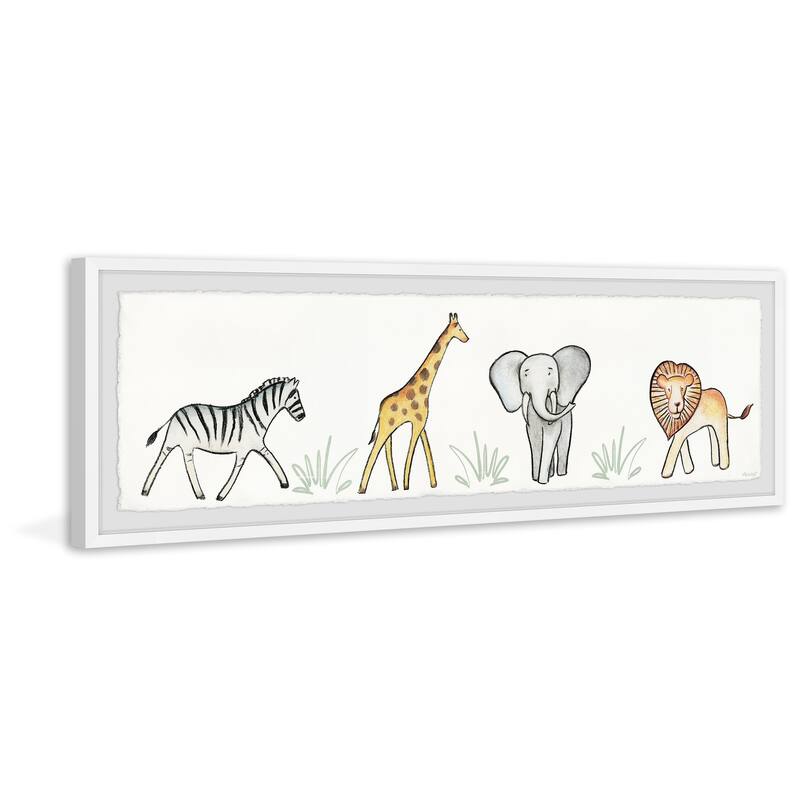 'Jungle Parade' Framed Painting Print