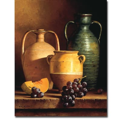 Jugs on a Ledge by Loran Speck Gallery Wrapped Canvas Giclee Art (28 in x 22 in)