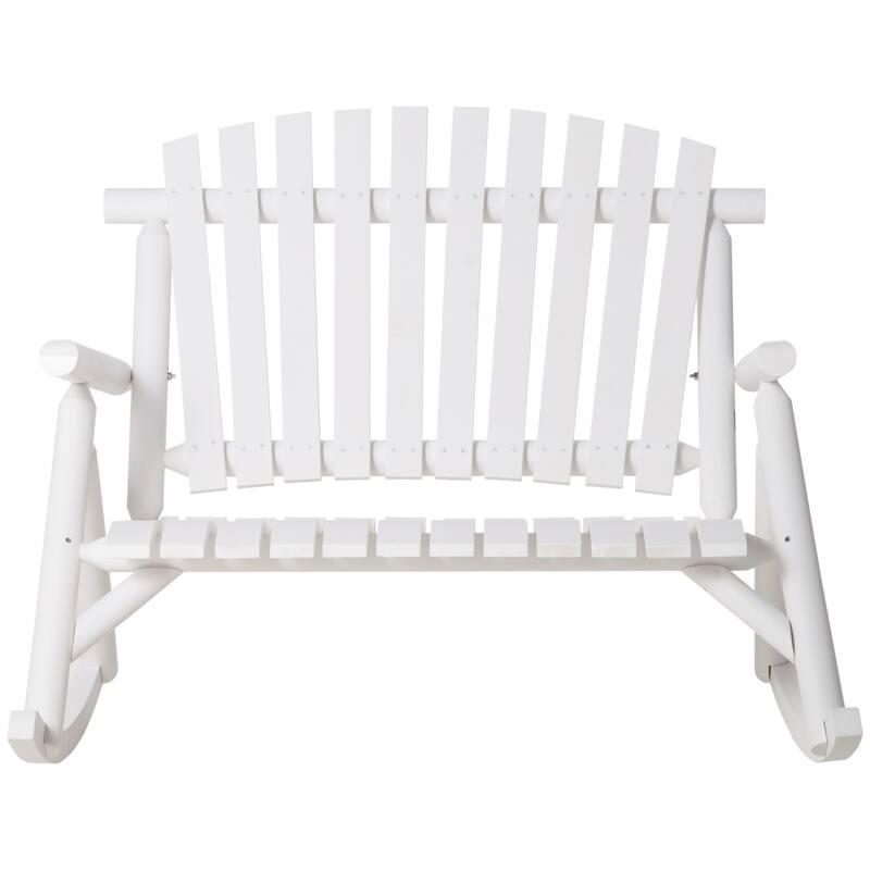 Outsunny Outdoor Wooden Rocking Chair (Excluding the table)