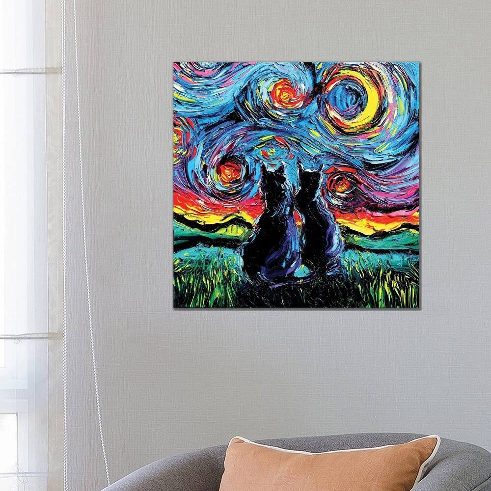 iCanvas "Van Gogh's Cats" by Aja Trier Canvas Print