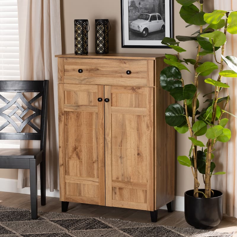 Glidden Modern & Contemporary 1-Drawer Wood Shoe Storage Cabinet