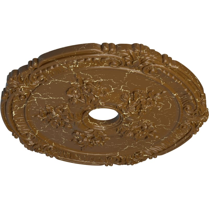 26"OD x 3 3/4"ID x 1 1/2"P Attica with Rose Ceiling Medallion