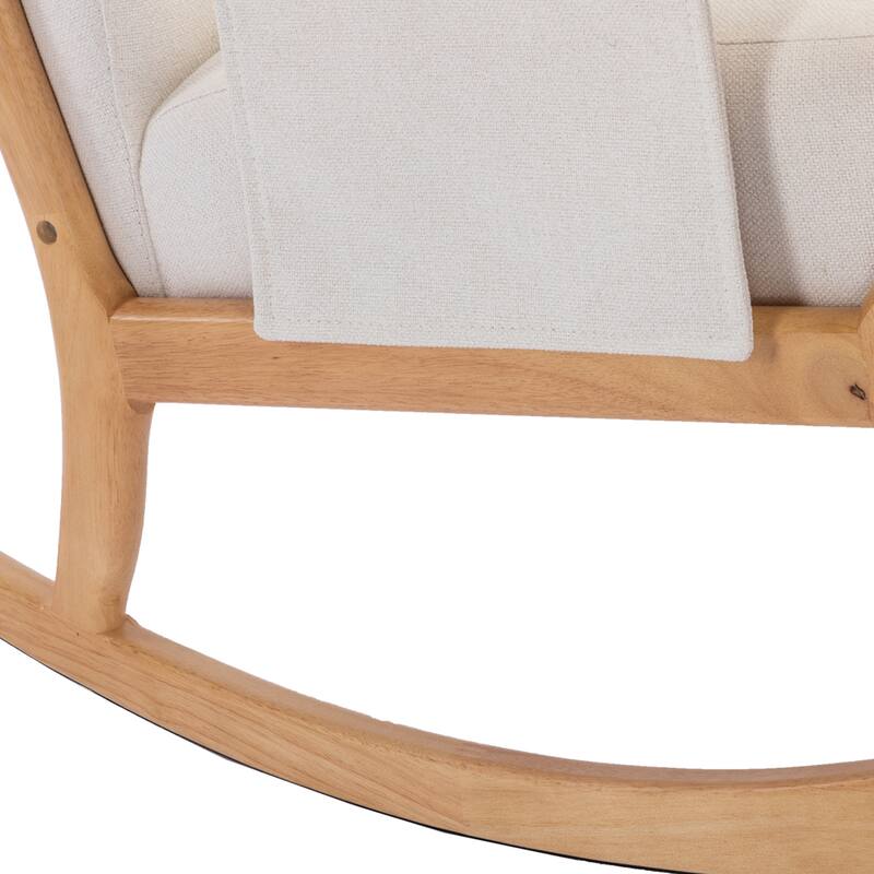 Rocking Armchair With Ottoman for Living Room