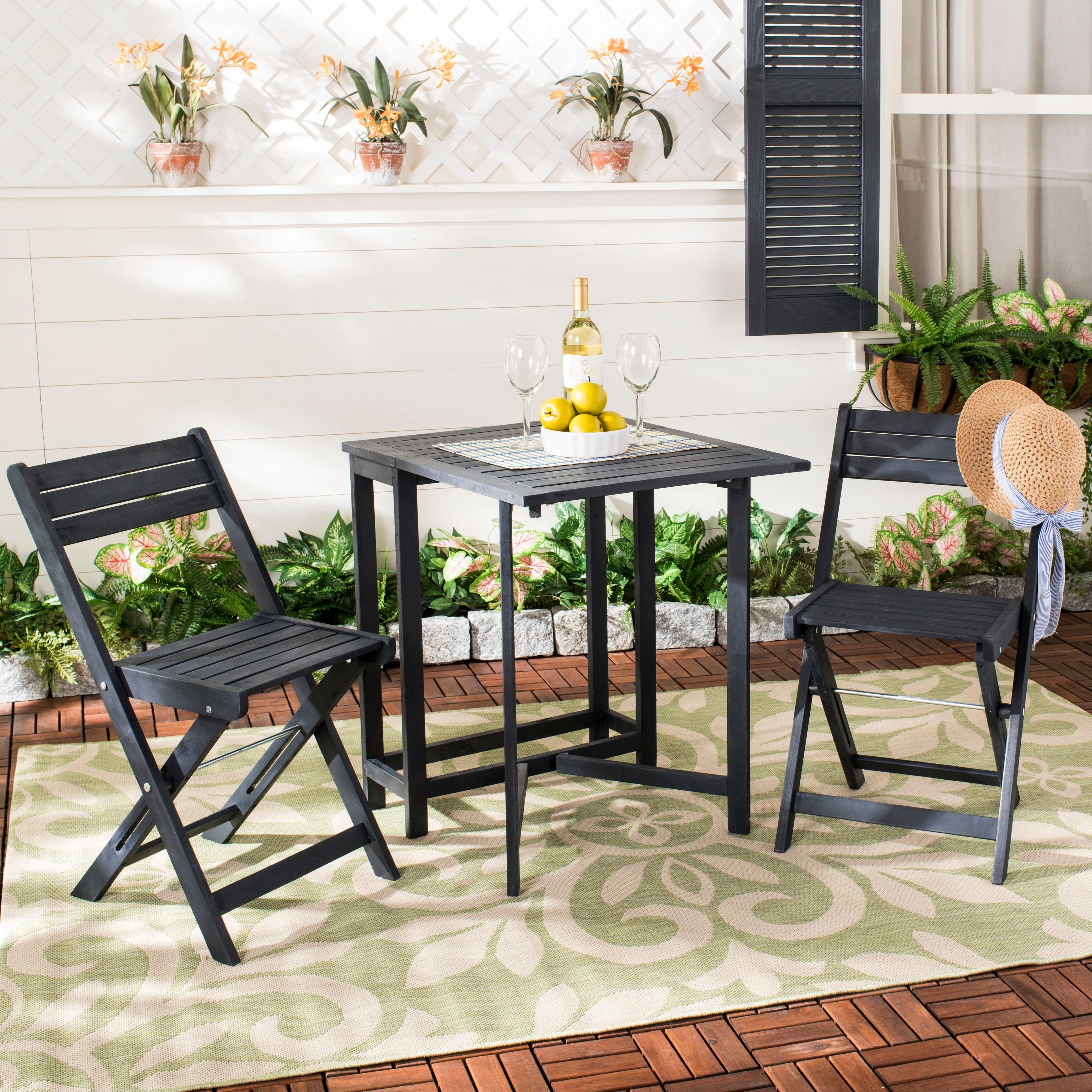 wrought iron and wood bench