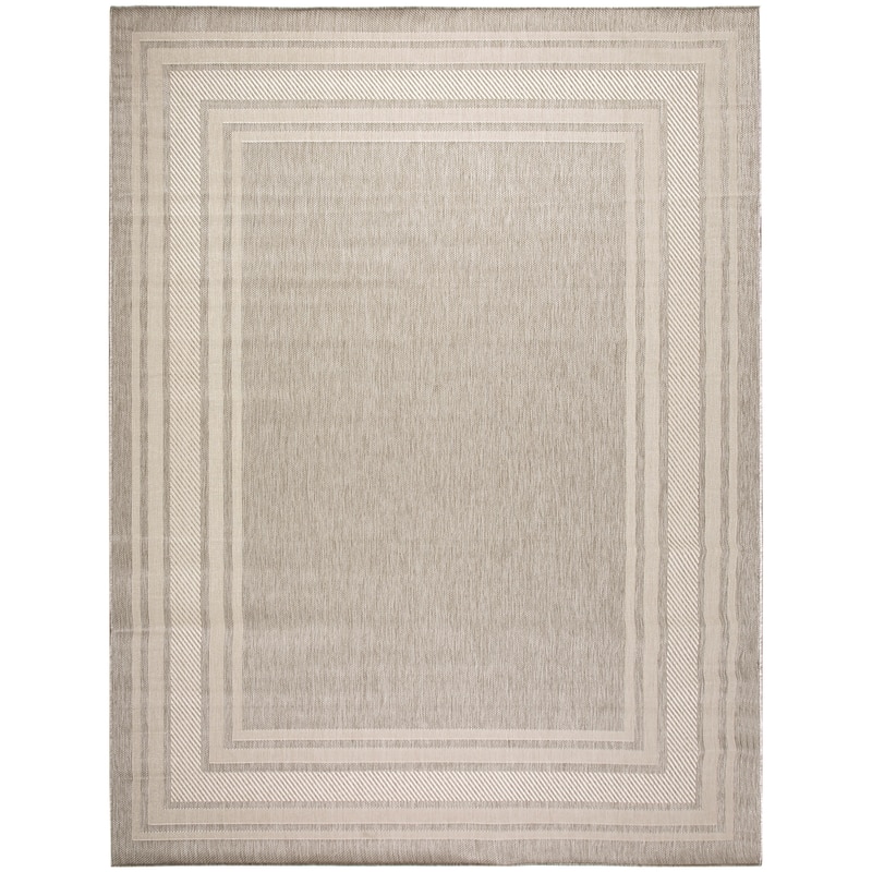 Nourison Horizon Indoor/Outdoor Geometric Area Rug - 10' x 14' - Grey