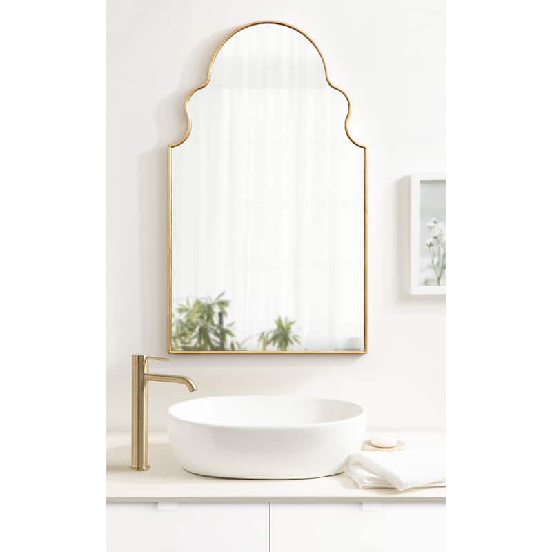 Kate and Laurel Vania Moroccan Arch Wall Mirror