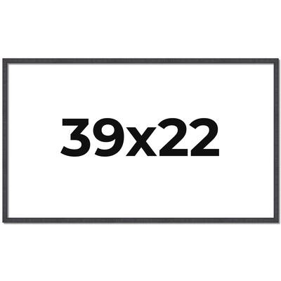 39x22 Frame Brown Solid Wood Picture Frame - Complete Modern Photo