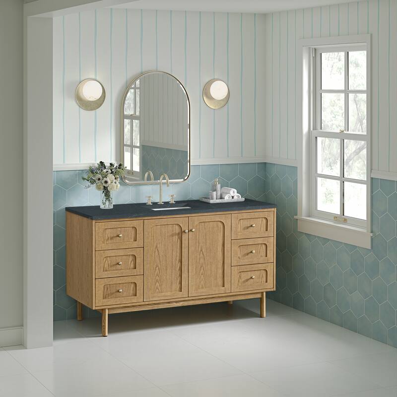 Laurent 60" Single Vanity, Light Natural Oak - 60S