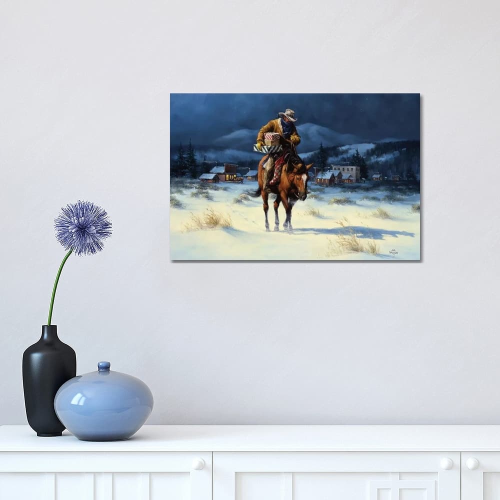 iCanvas "Bringing Christmas Home" by Jack Sorenson Canvas Print