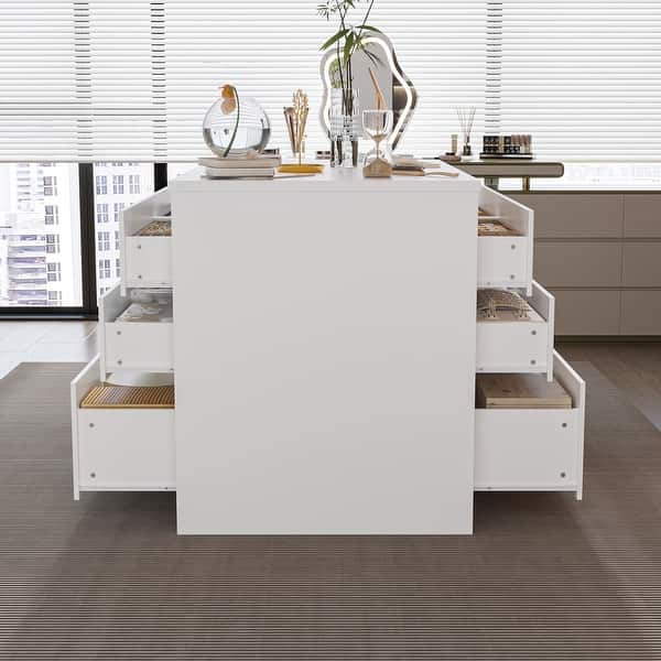 modern white kitchen dresser Amazon.com: Tradare White Dresser for Bedroom with Gold Handles, 6 Drawer Wood Dresser Modern Chest of Organizer Storage Drawers for Hallway, Living Room, TV Stand : Home & Kitchen