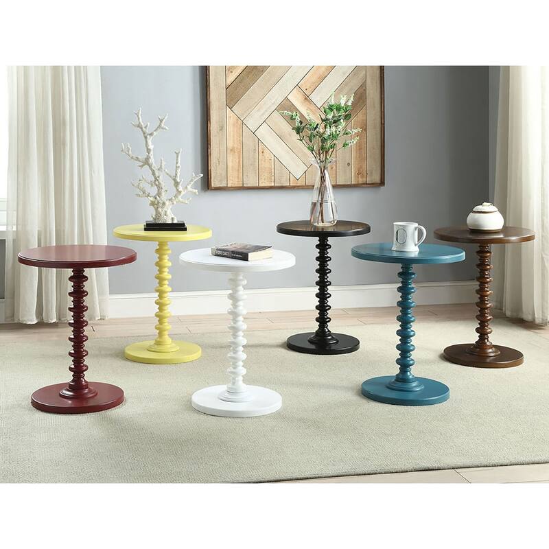 Round Wooden Side Table