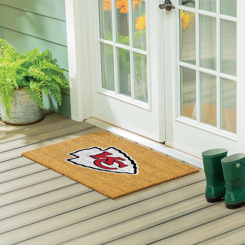 Kansas City Chiefs Full Color Indoor/Outdoor Coir Mat - 36" x 24"