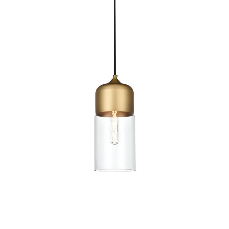 1-Light Pendant with 5 inch Clear Glass