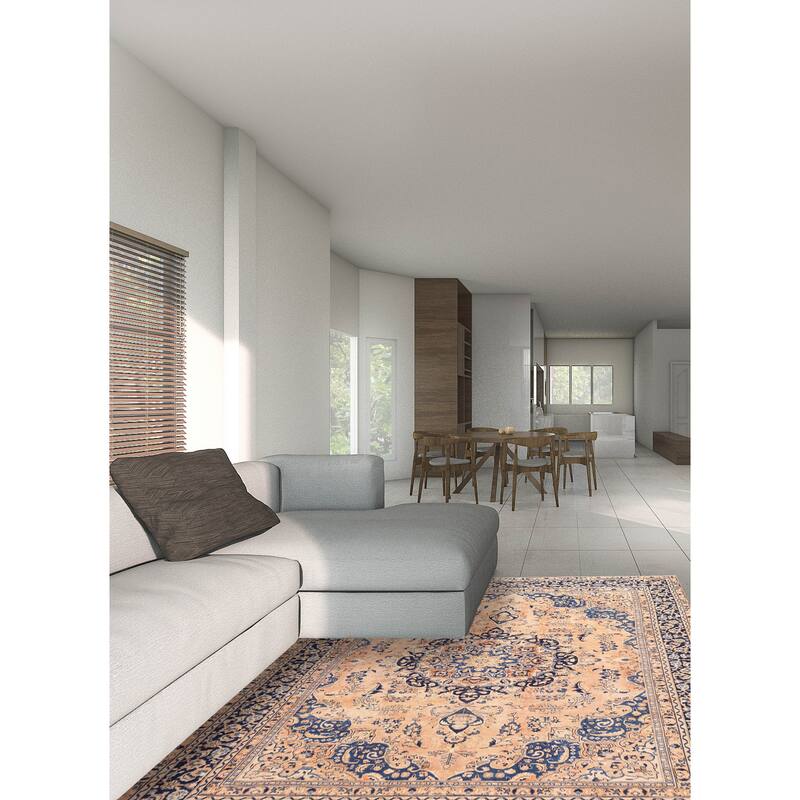 ECARPETGALLERY Hand-knotted Antalya Vintage Copper Wool Rug - 9'0 x 12'4