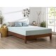 preview thumbnail 2 of 1, Twin size Solid Wood Platform Bed Frame in Espresso Finish