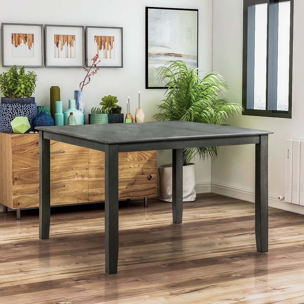 Transitional Grey Finish Square Dining Tables Bed Bath Beyond