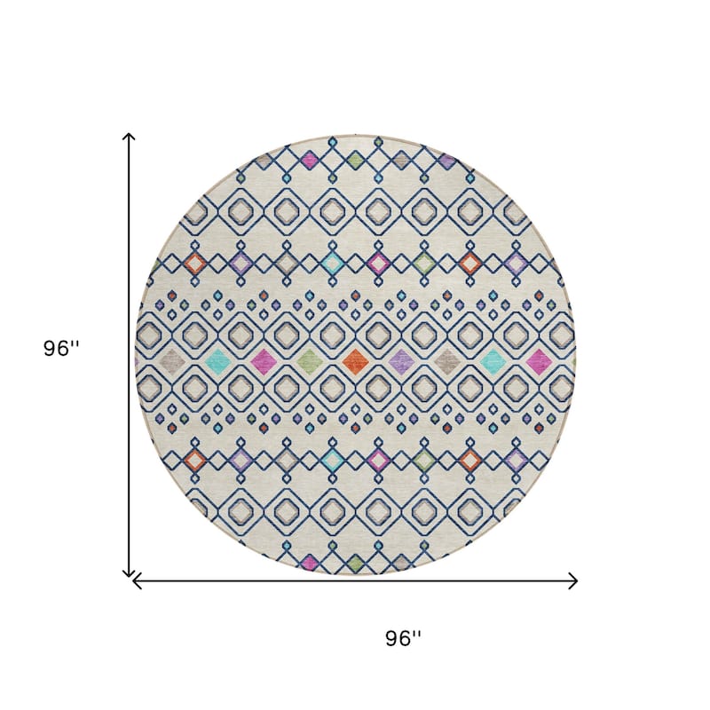 HomeRoots Geometric Modern Rectangle Outdoor Rug