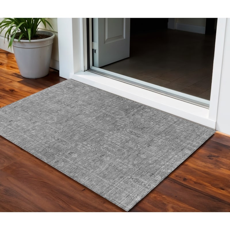 HomeRoots Southwestern Transitional Rectangle Outdoor Rug - 3' x 5'
