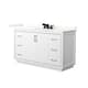 Option White / Giotto Quartz Top / Matte Black Hardware