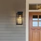 preview thumbnail 1 of 6, Hunter Aspenbrook Outdoor WeatherMax Wall Light - Modern, Mission - Porch, Patio, Garage - Wet Rated! 17" - Matte Black