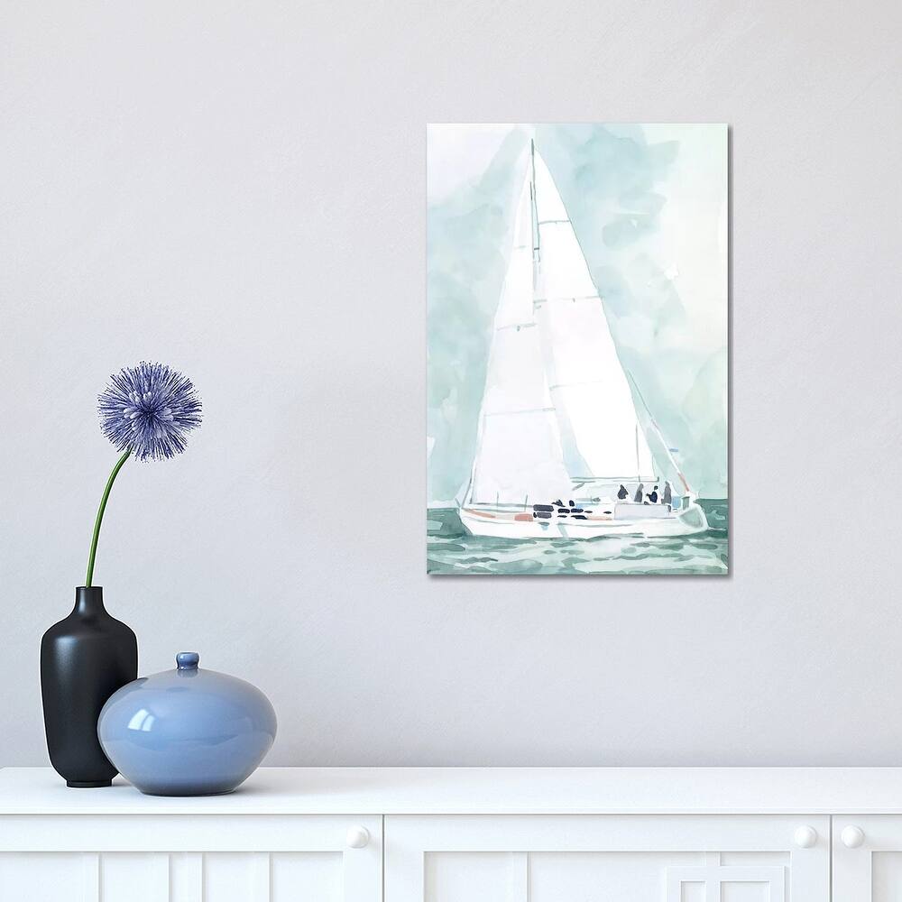iCanvas "Soft Sailboat IV" by Emma Scarvey Canvas Print