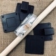 preview thumbnail 6 of 4, THE STAIR BARRIER 43 to 52" Banister to Wall Fabric Baby Pet Gate, Snow/Charcoal - 43-52"