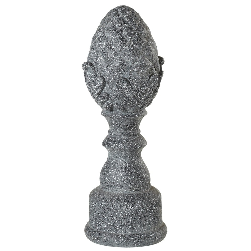 Shop 16 Dark Gray Weathered Artichoke Finial Decorative Table Top