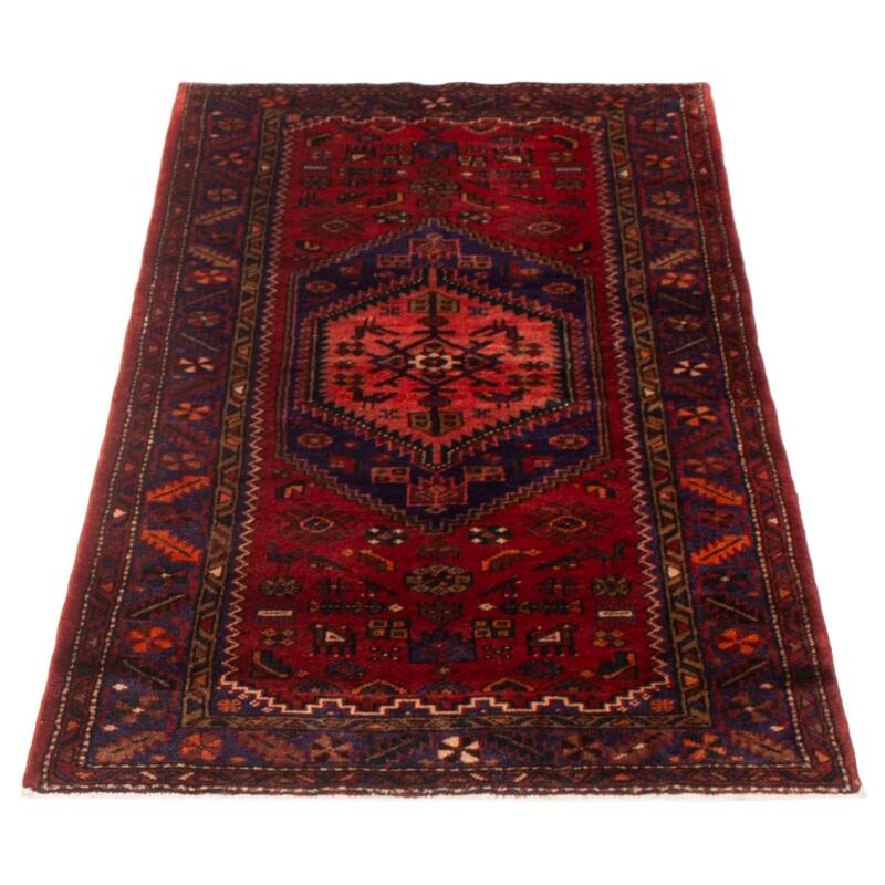 ECARPETGALLERY Hand-knotted Andelz Red Wool Rug - 3'9 x 6'11