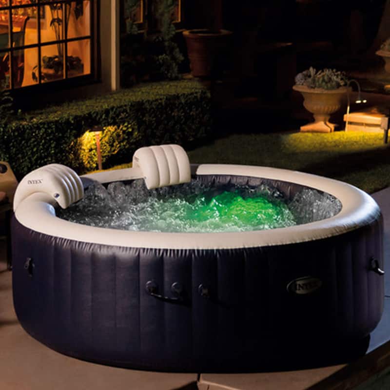 Intex 28429EP PureSpa Plus Portable 77" x 28" Inflatable Hot Tub Bubble Jet Spa