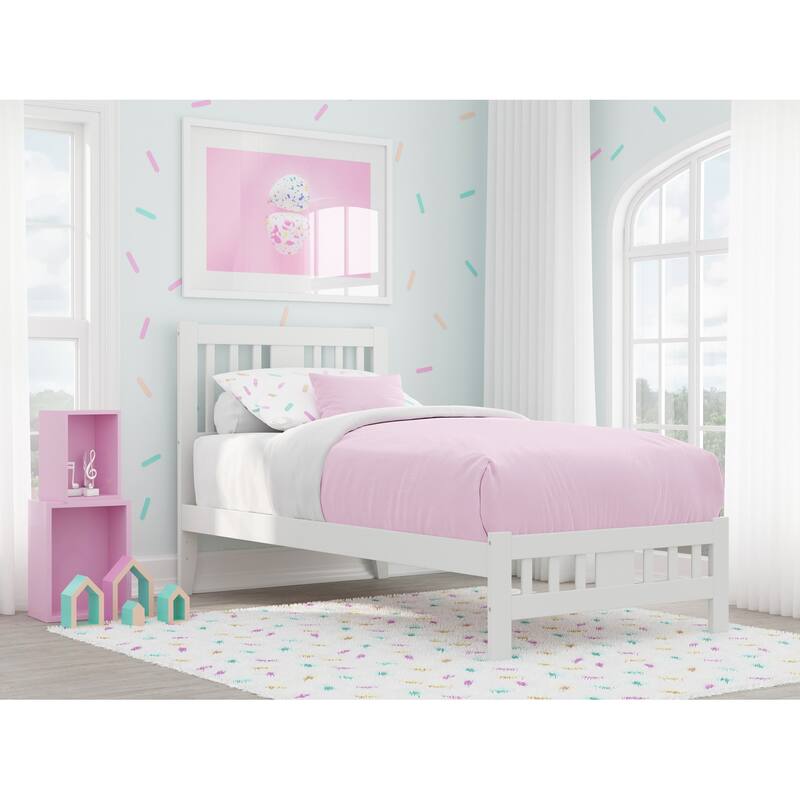 Tahoe Twin Bed with Footboard in White