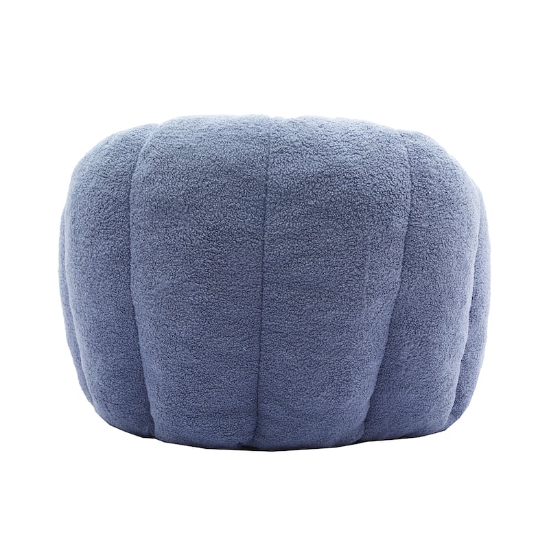 Comfortable Bean Bag Chair Light Blue Sofa Chair with Armrests, Leisure Chair Lounge Chair Upholstered Chair