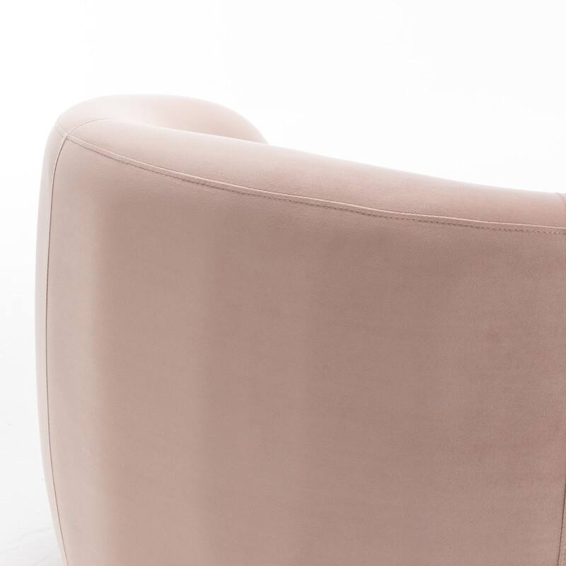 SEYNAR Modern Glam Velvet Upholstered 360 Degree Swivel Accent Armchair Set of 2