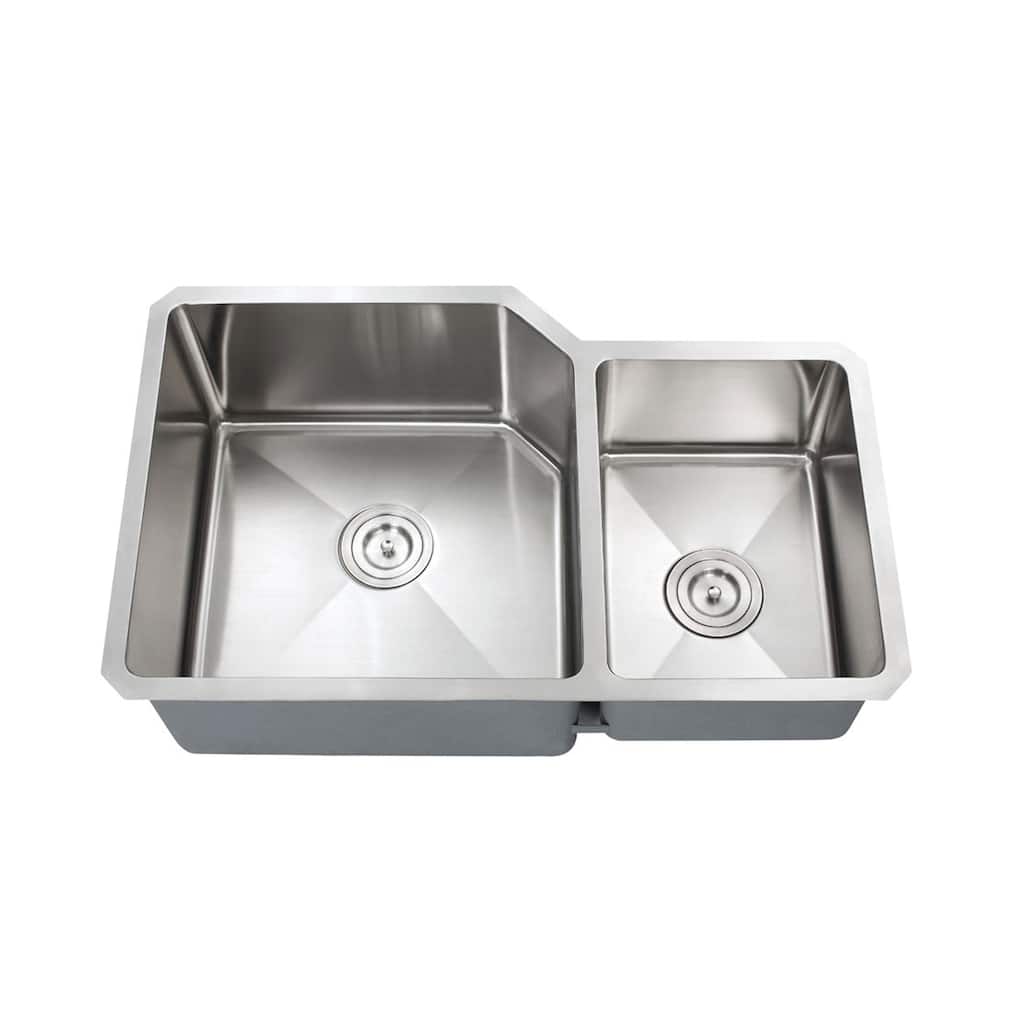 Dowell Undermount Double Bowl Stainless Steel Kitchen Sink - Small Radius Corners