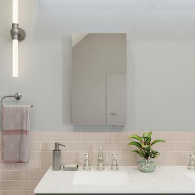Croydex Dawley Medicine Cabinet, Ideal Bathroom Storage, High Quality White Steel Construction -