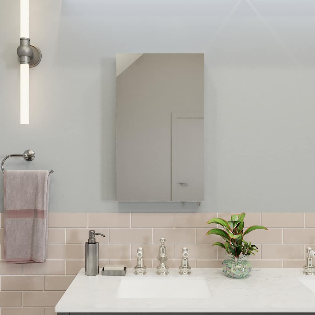 Croydex Dawley Medicine Cabinet, Ideal Bathroom Storage, High Quality White Steel Construction -