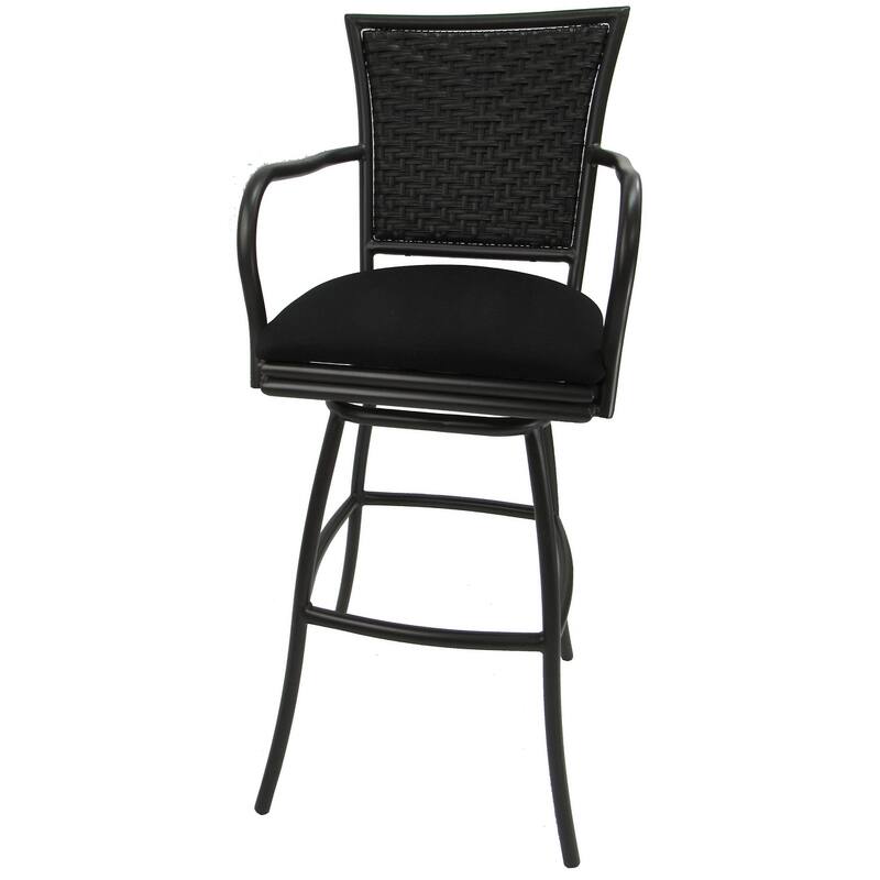 Outdoor/Indoor Metal Pub Set - Erin 30" Swivel Bar Stools - 30" Seat Bar Height