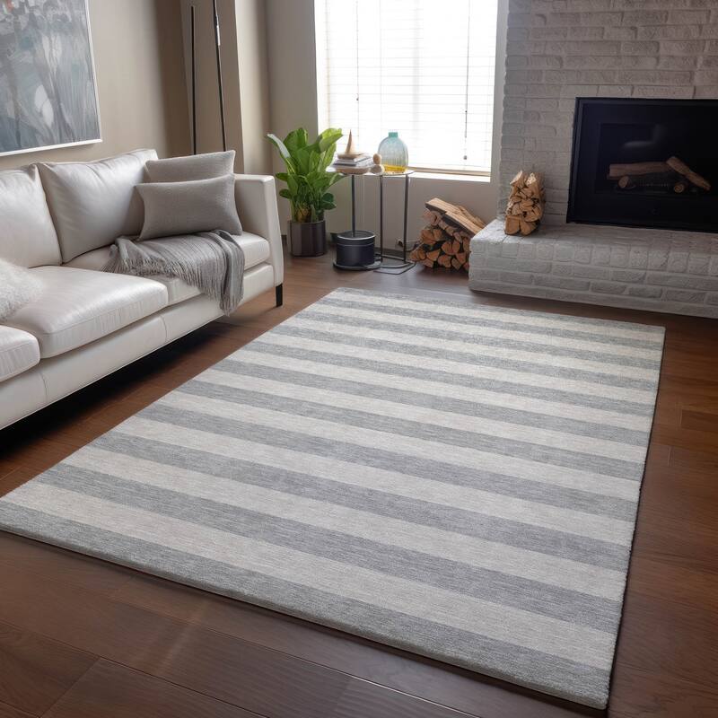 Premium Washable Super Soft Cabana Stripe Mayfield Rug